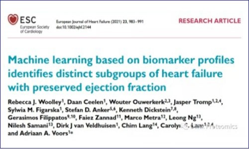 分层诊疗 | 利用生物标志物 +AI 智能分析快速区分心力衰竭患者亚群