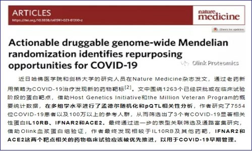 Nat Med 新作 | 多组学研究为 COVID-19「老药新用」提供新契机