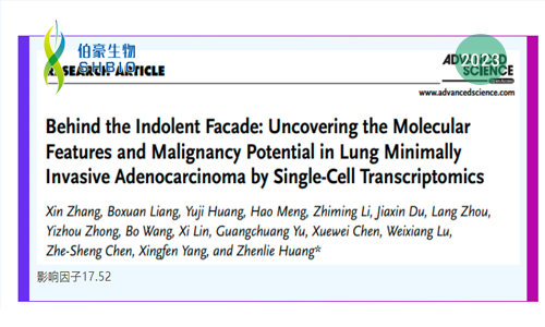 临床样本单细胞悬液制备方案 | 单细胞转录组学揭示肺部微浸润性腺癌的分子特征与恶性潜能：揭开其无症状的表象