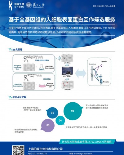 人细胞表面蛋白互作筛选服务