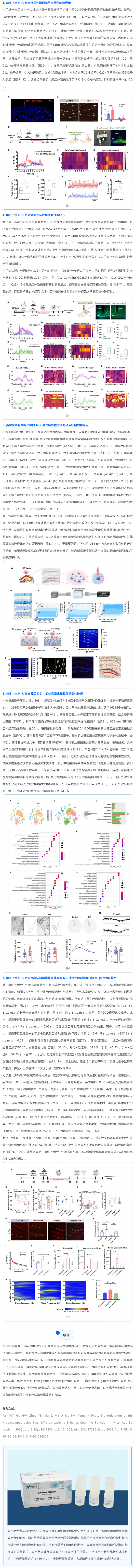 单细胞项目文章 | 近红外激光增强小鼠海马认知功能的光生物调节 2