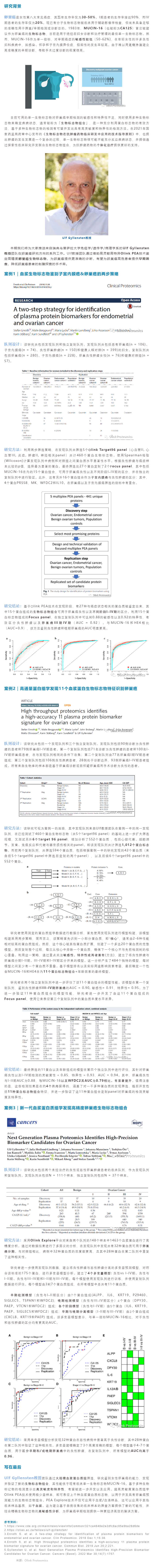 典型案例 | 运用 Olink 蛋白质组发现生物标志物组合加速卵巢癌无创早诊副本