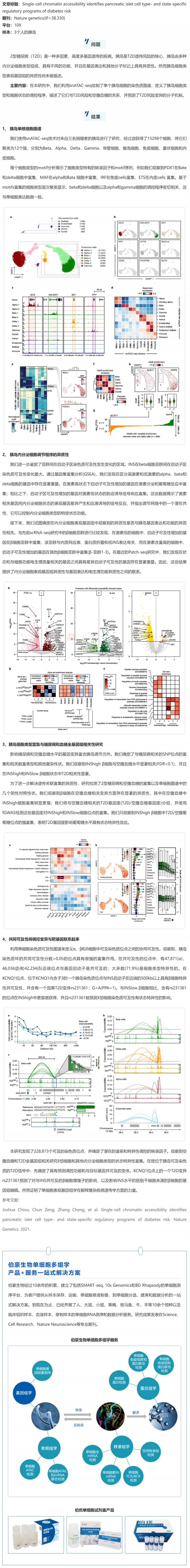 单细胞抽核_snATAC-seq 技术揭示糖尿病风险相关的胰岛特异性调控元件