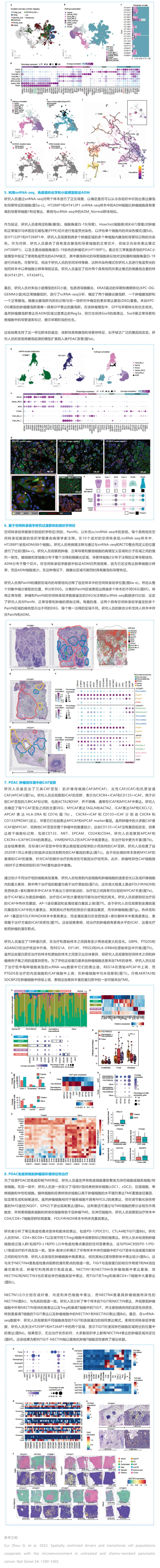 文献解读 | 未治疗和化疗耐药胰腺癌中空间受限的驱动因子和过渡细胞群与微环境的互作 2