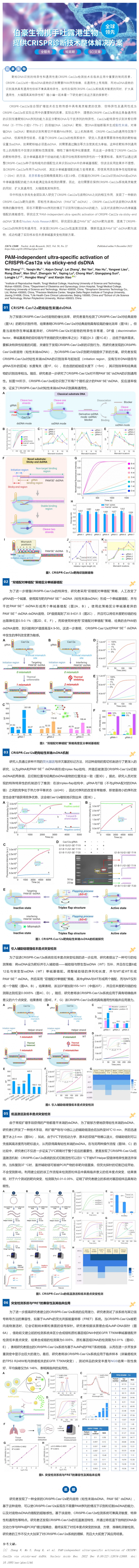 517CRISPR 智库 _ 不依赖 PAM 序列，CRISPR-Cas12a 能超特异性靶向 dsDNA 吗？